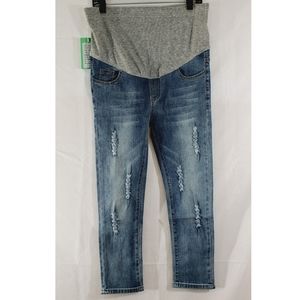 Maternity Cropped Jeans
